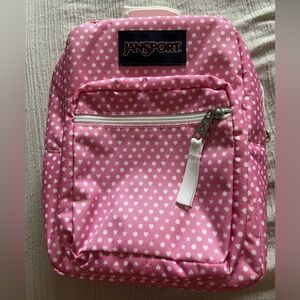 Jansport Pink Polka Star Pattern LunchBag Big Break 8L